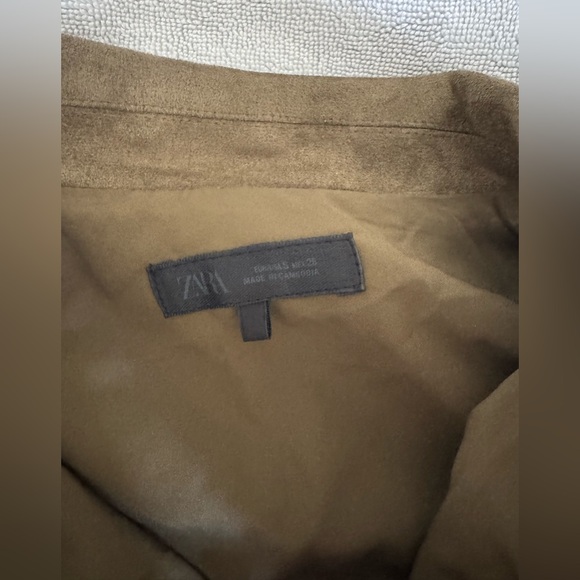 ZARA Suede effect bomber jacket - Picture 6 of 6